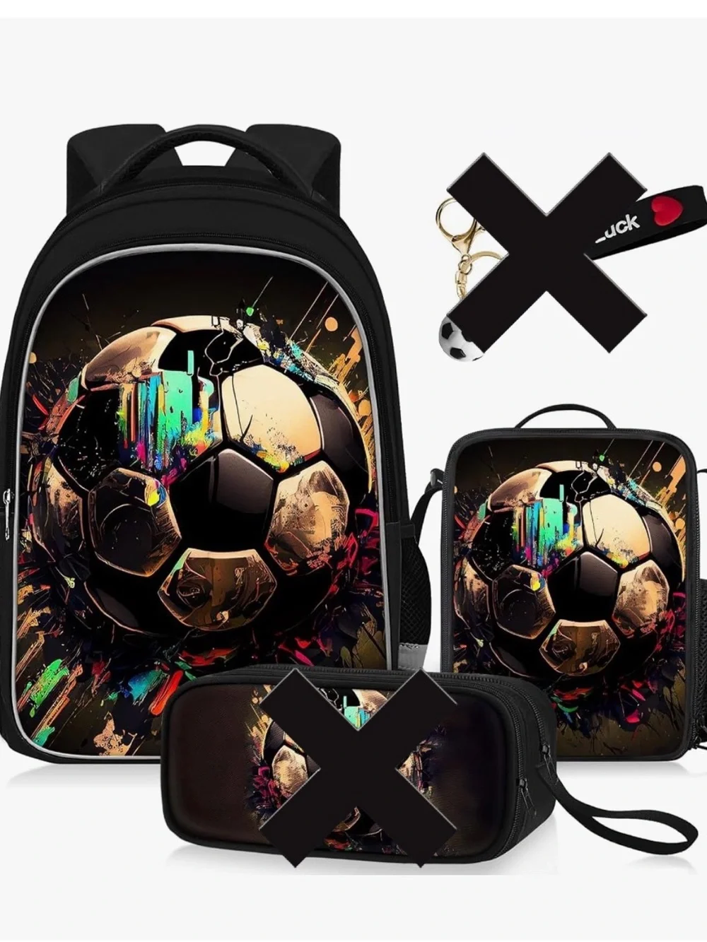 Soccer Backpack and lunch box